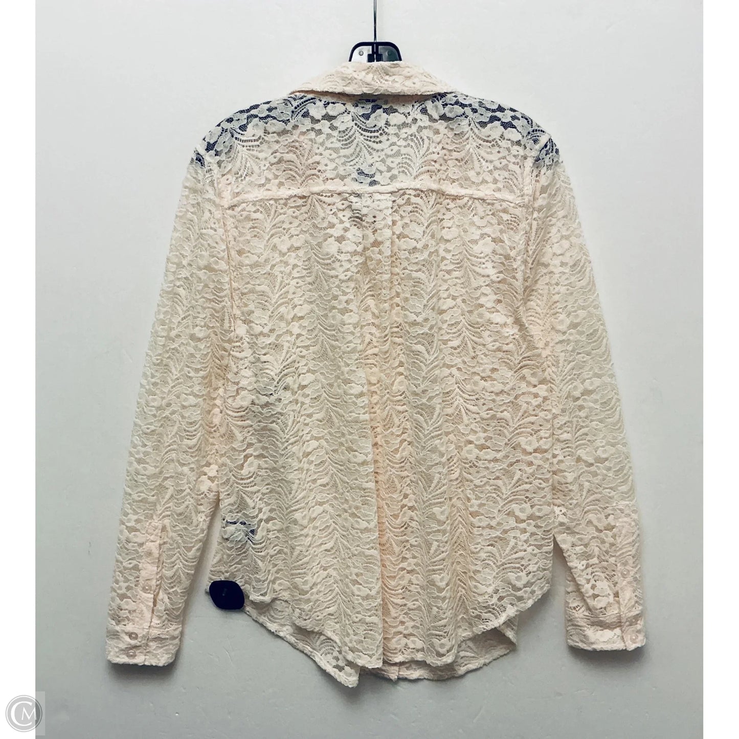Top Long Sleeve By Torrid In Peach, Size: L