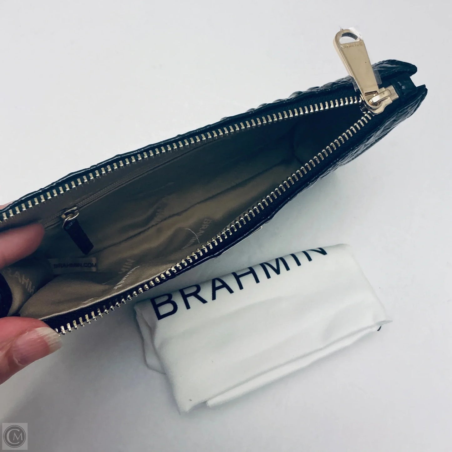 Wristlet Designer By Brahmin, Size: Large