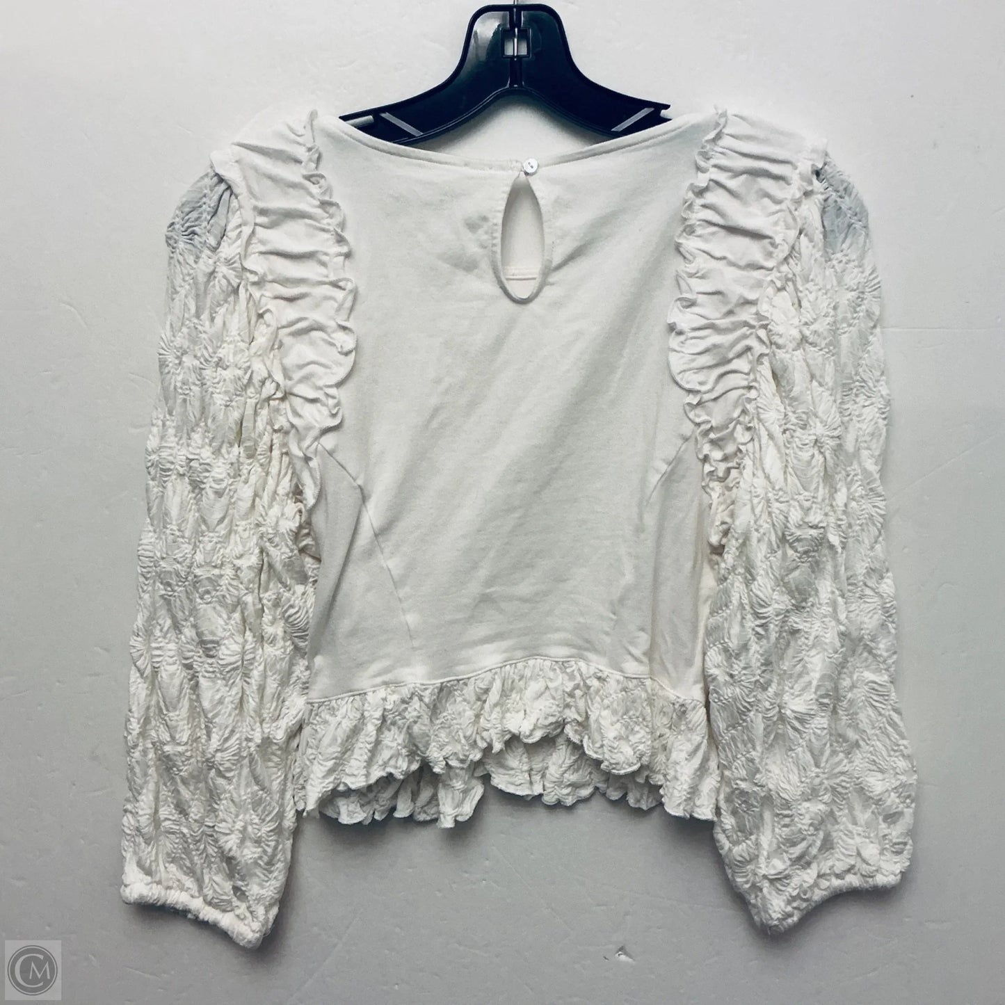 Top Long Sleeve By Free People In White, Size: S