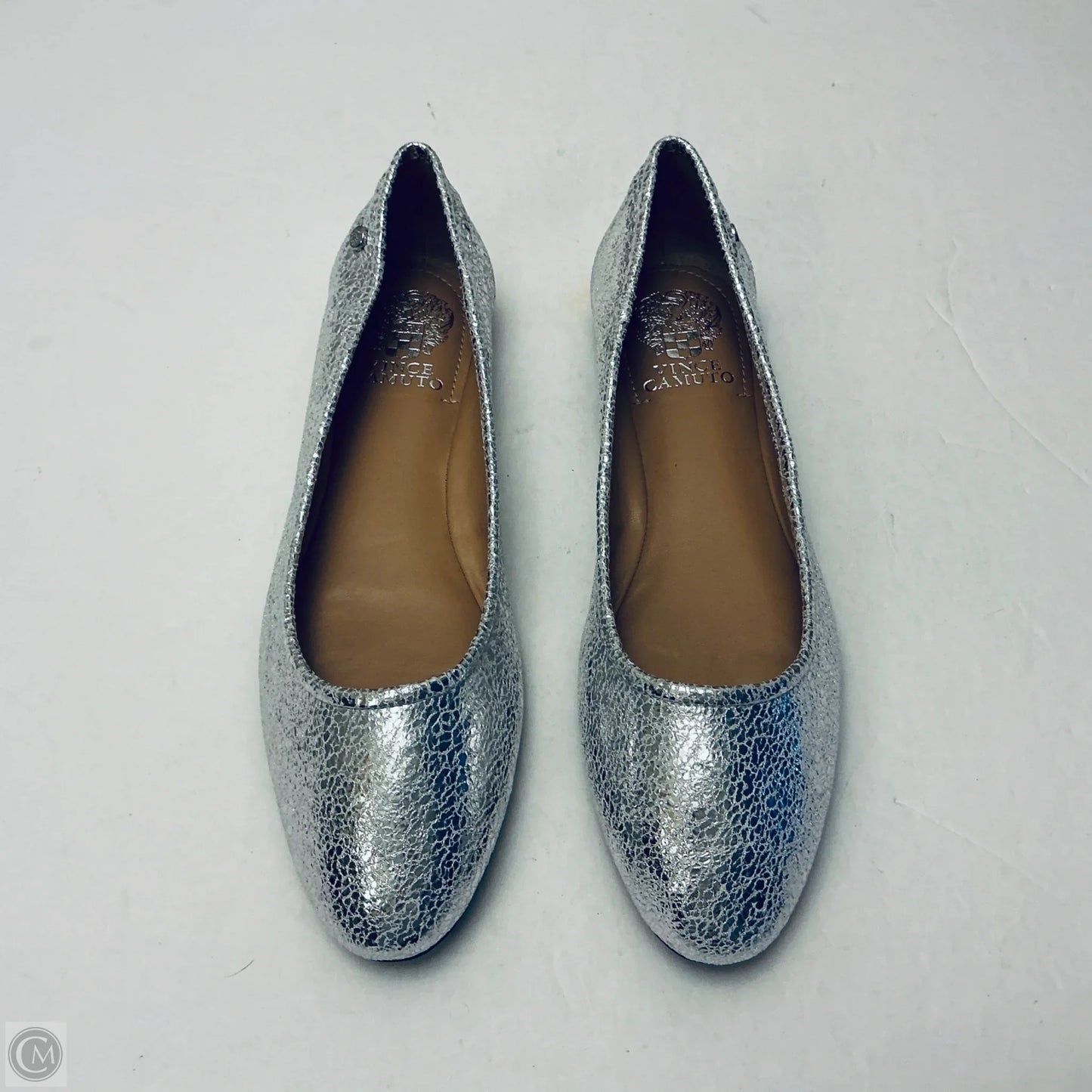 Shoes Flats By Vince Camuto In Silver, Size: 9.5