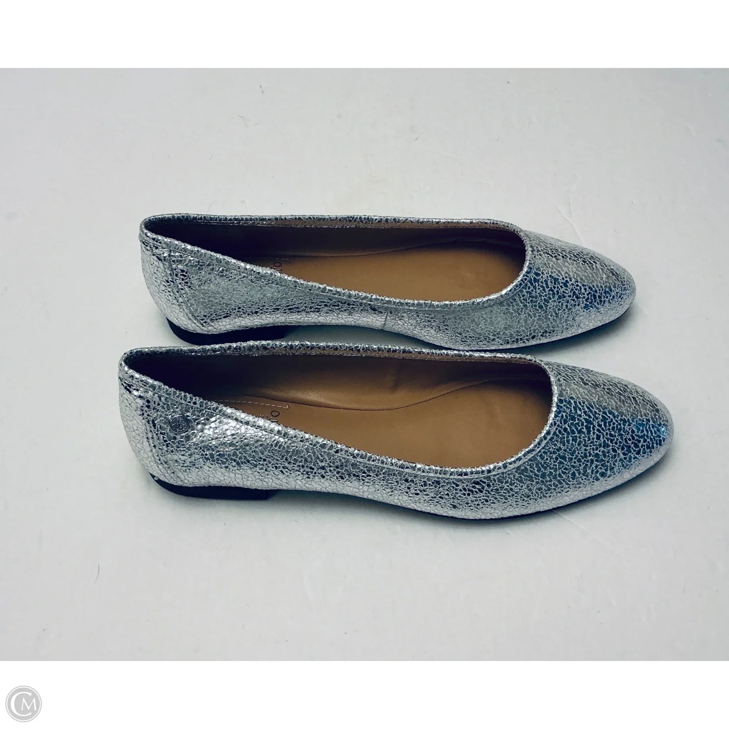 Shoes Flats By Vince Camuto In Silver, Size: 9.5