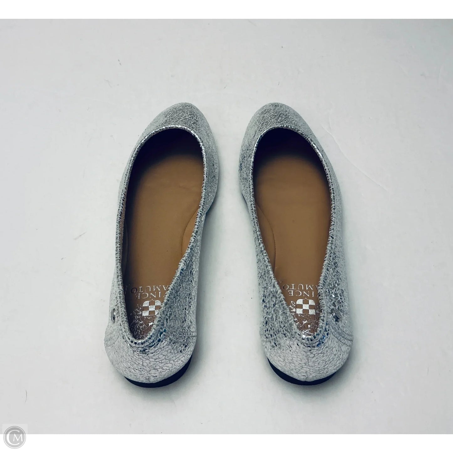 Shoes Flats By Vince Camuto In Silver, Size: 9.5