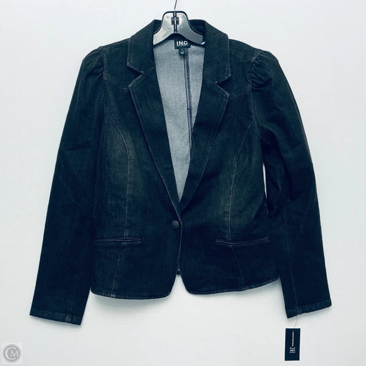 Jacket Denim By Inc In Black, Size: L