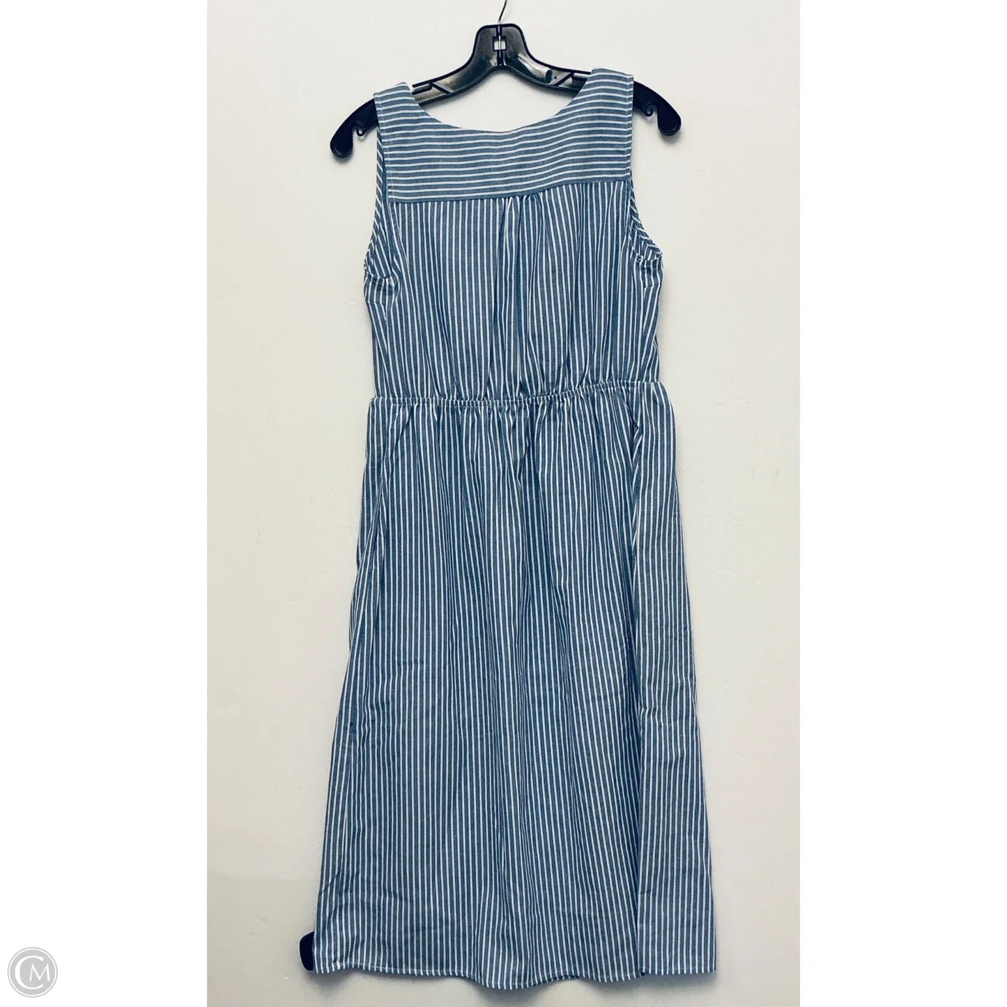 Dress Casual Midi By Monteau In Striped Pattern, Size: Xs