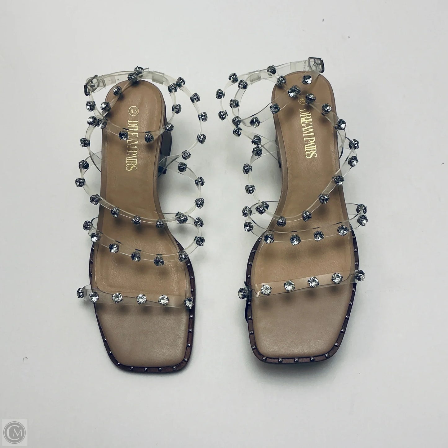 Shoes Heels Block By Dream Pairs In Clear, Size: 8.5