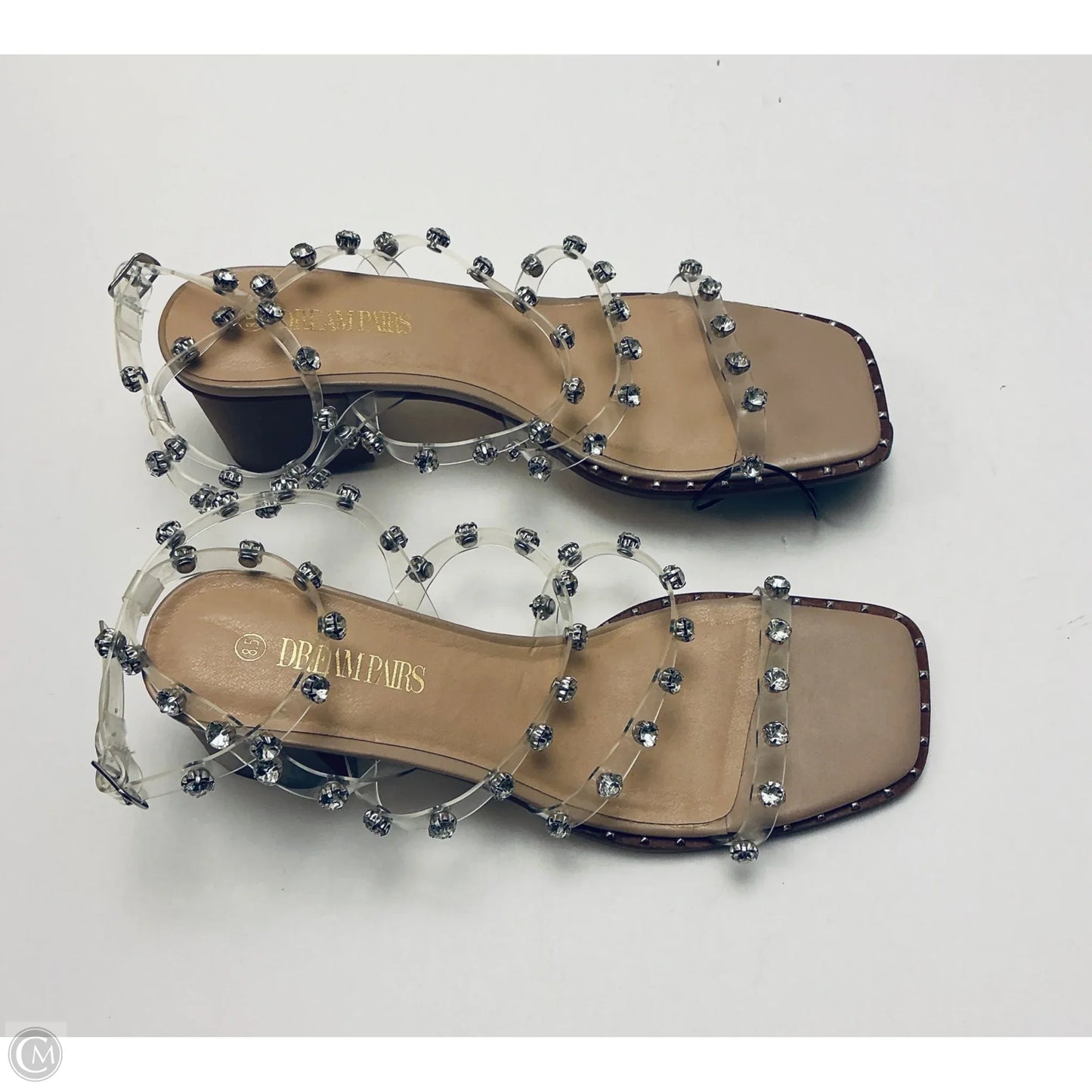 Shoes Heels Block By Dream Pairs In Clear, Size: 8.5