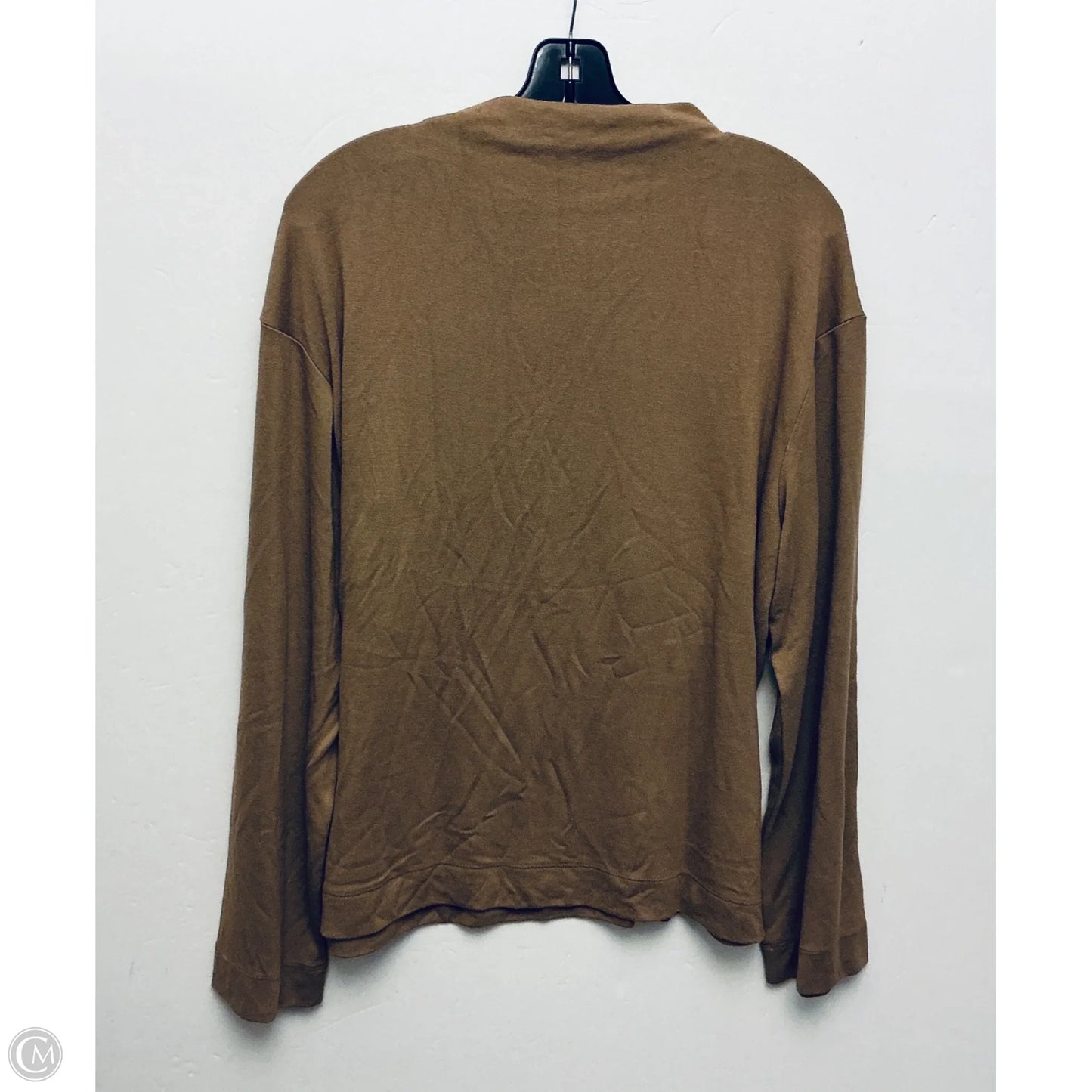 Top Long Sleeve By Banana Republic In Tan, Size: L