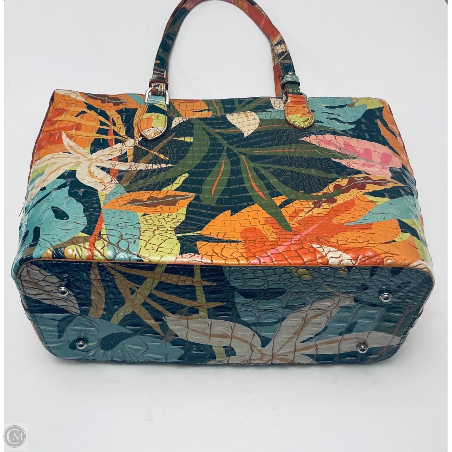 Handbag Designer By Brahmin, Size: Large