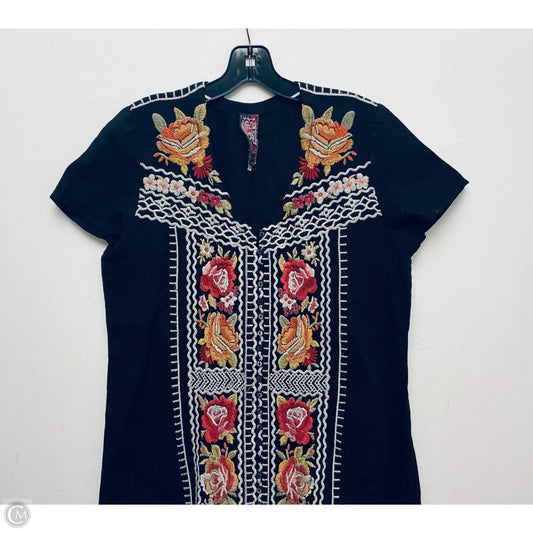 Dress Casual Short By Johnny Was In Black, Size: M