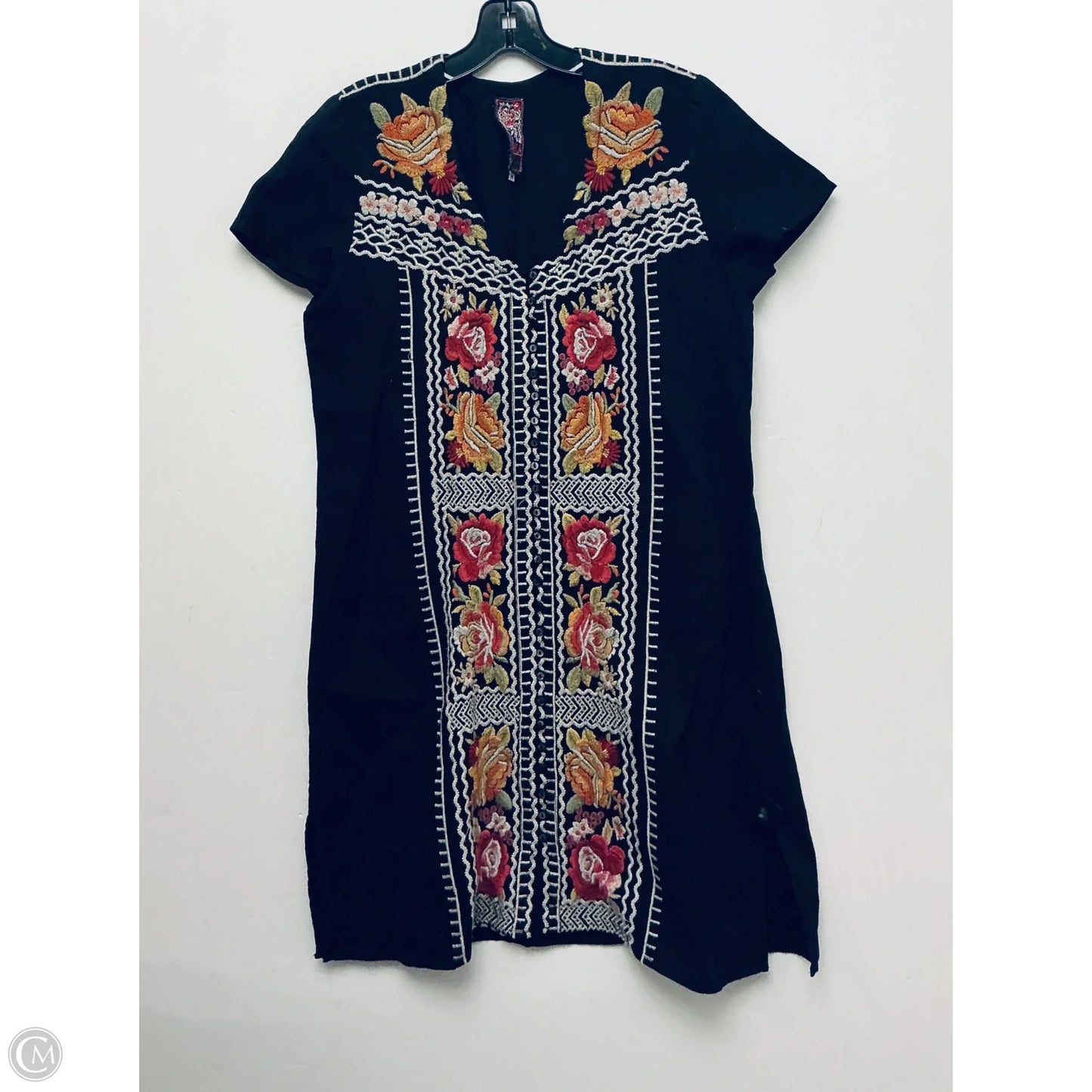 Dress Casual Short By Johnny Was In Black, Size: M