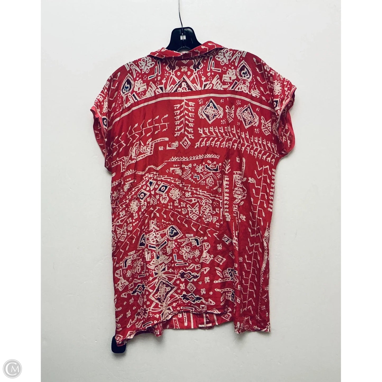 Top Short Sleeve By Johnny Was In Pink, Size: M