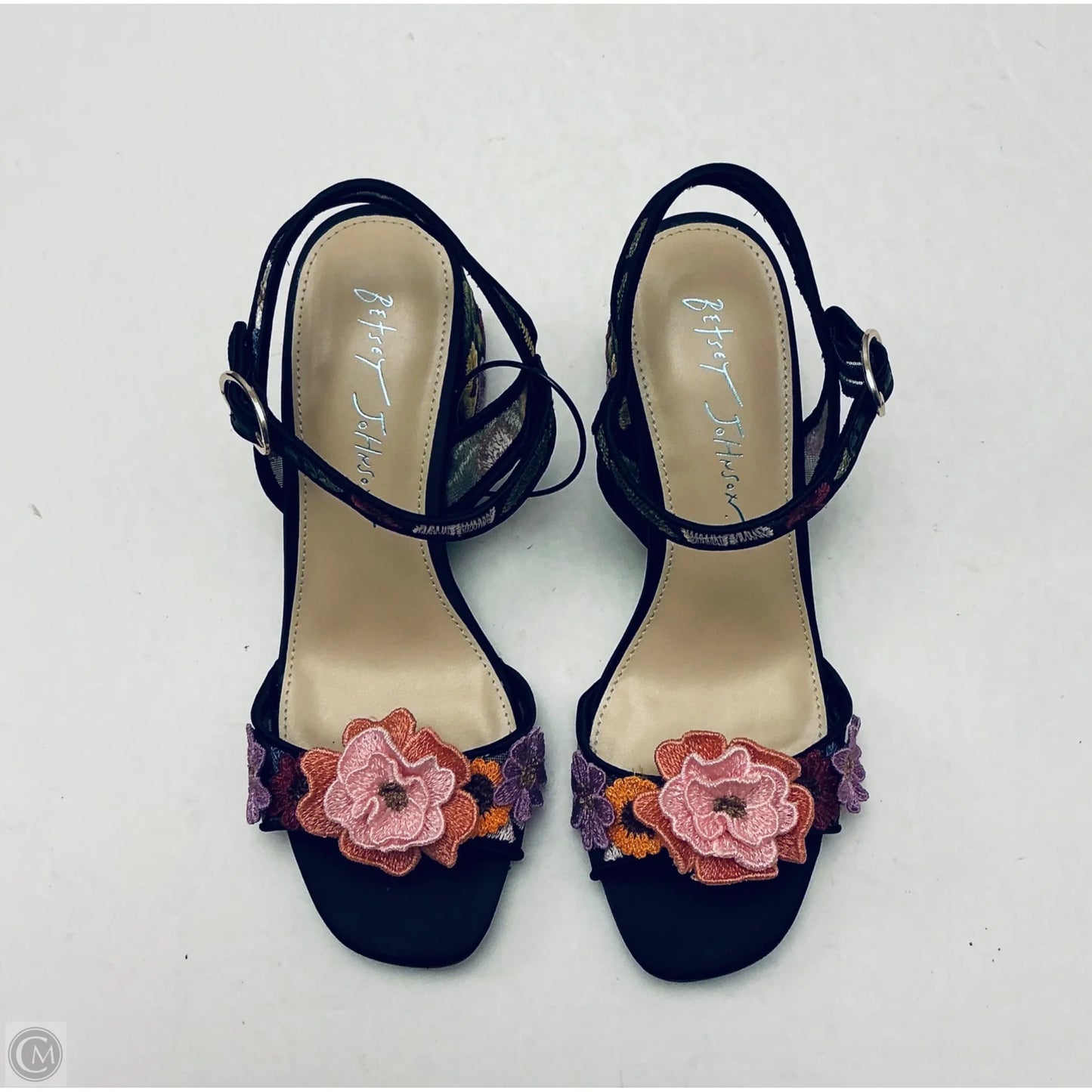 Shoes Heels Block By Betsey Johnson In Floral Print, Size: 6