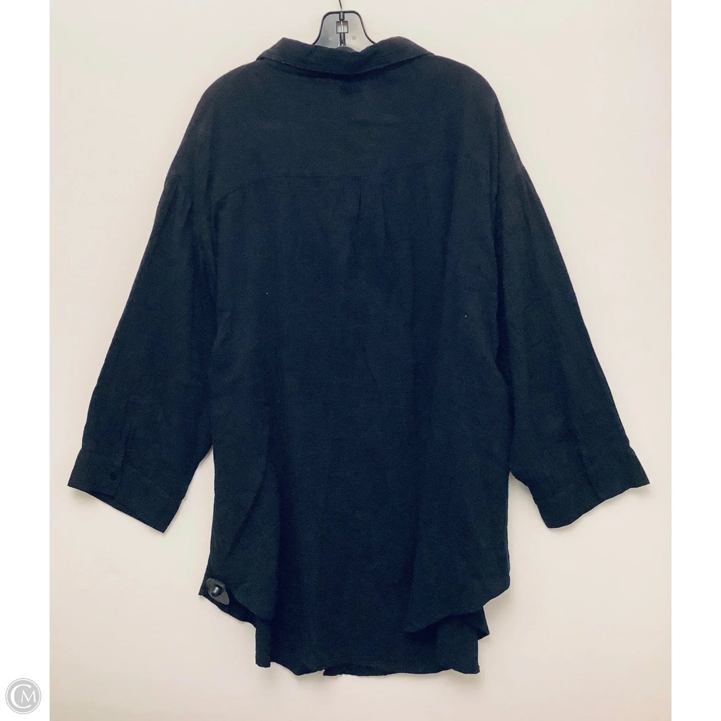 Top Long Sleeve By Clothes Mentor In Black, Size: 3x