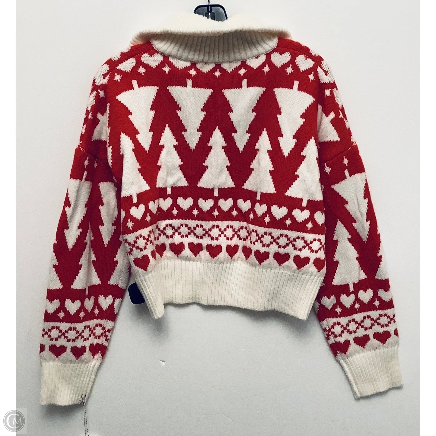 Sweatshirt Collar By Jessica Simpson In Red, Size: Xl