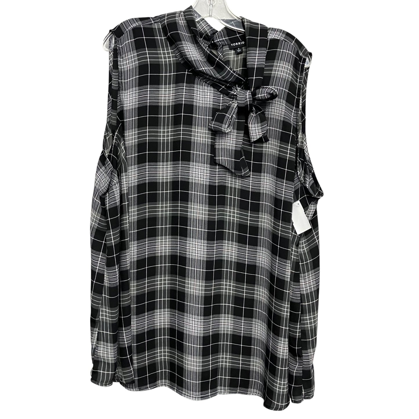 Top Sleeveless By Torrid In Plaid Pattern, Size:3X