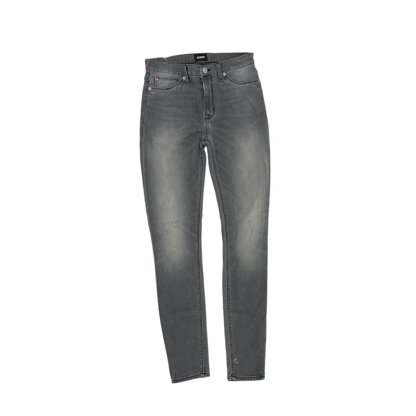 Jeans Skinny By Hudson In Grey Denim, Size:4