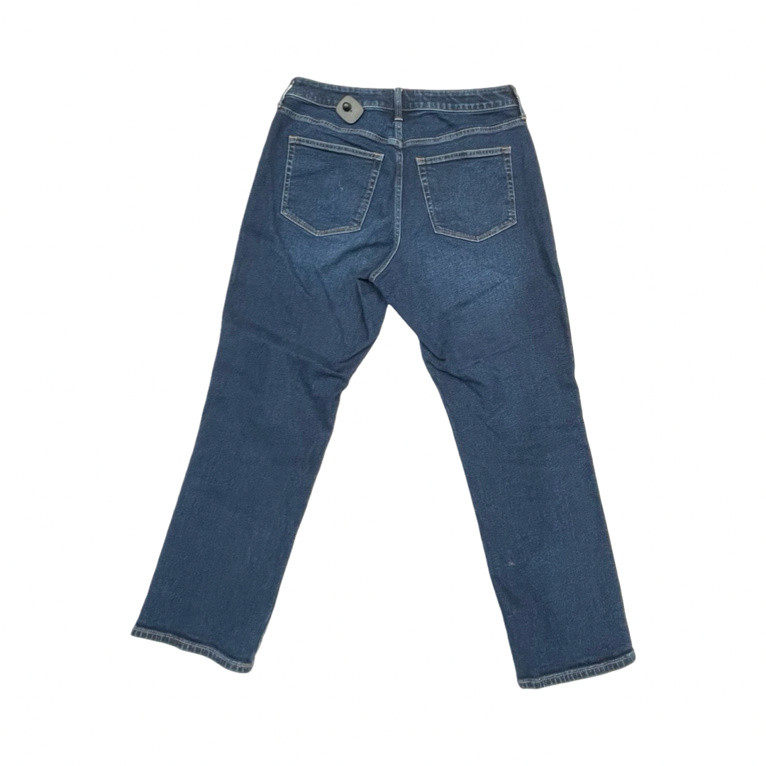 Jeans Straight By J. Crew In Blue Denim, Size:12