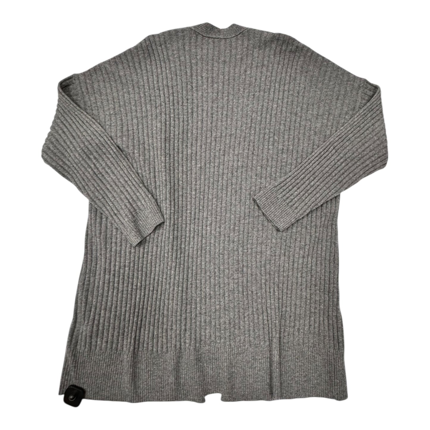 Sweater Cardigan Designer By Eileen Fisher In Grey, Size:L