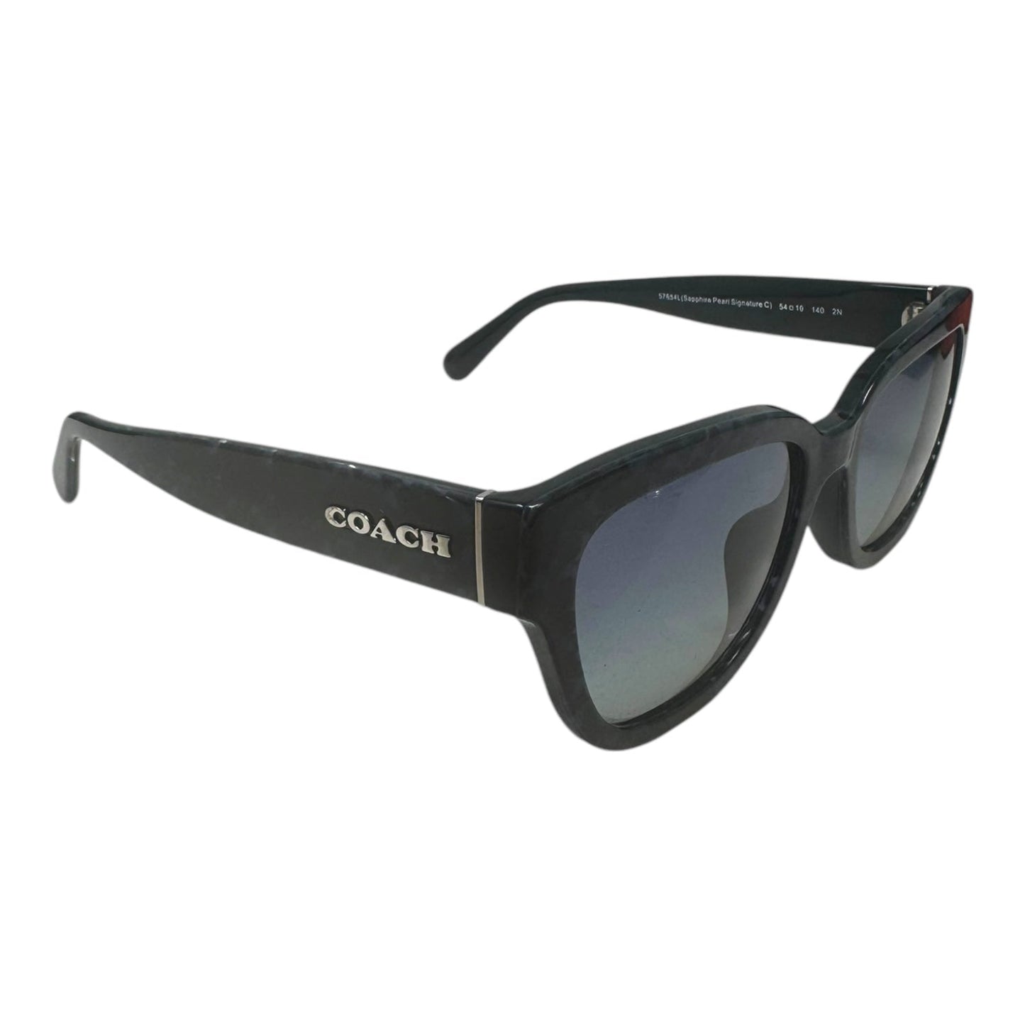 57645L Signature Sapphire Pearl Sunglasses Designer By Coach