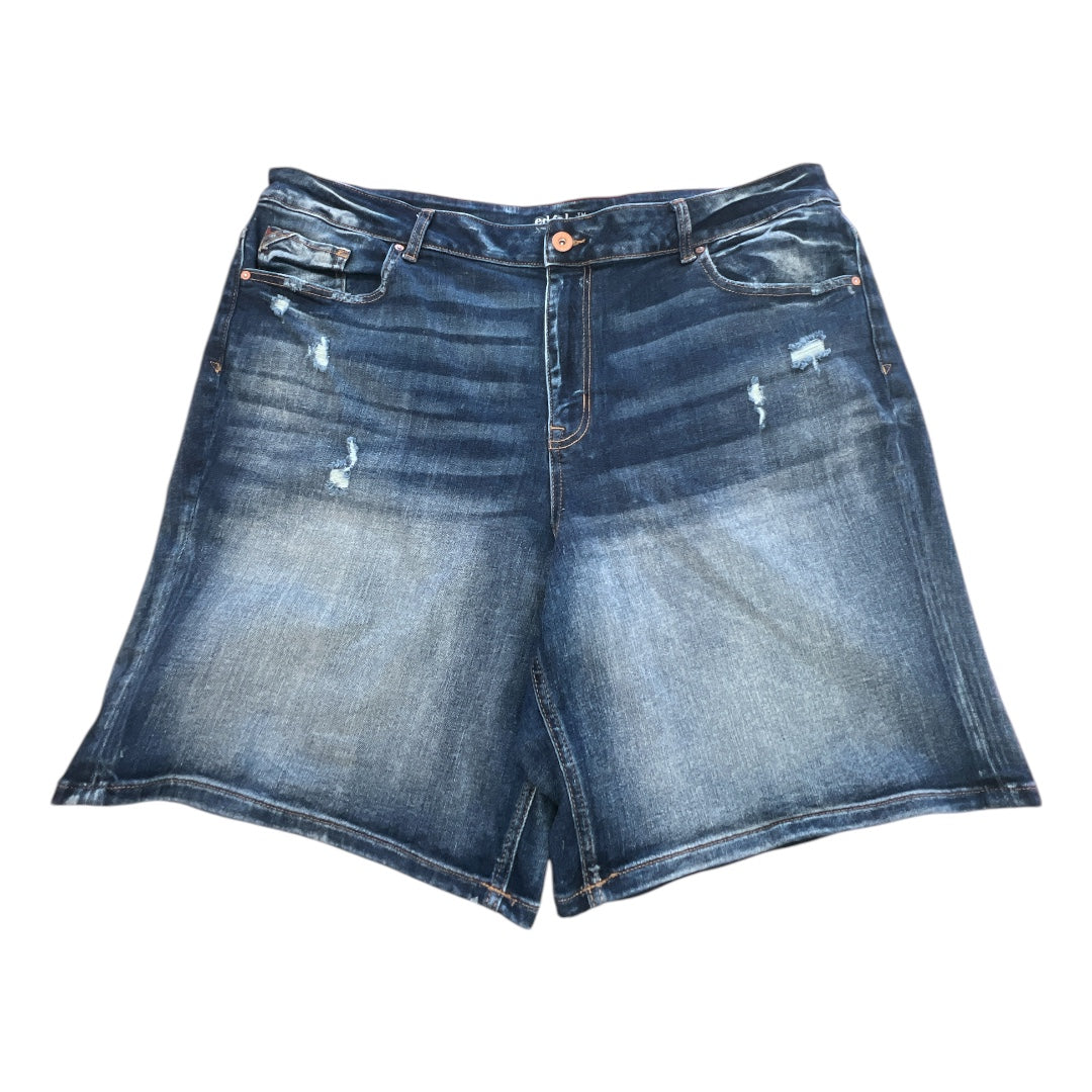 SHORTS by EDGELY In BLUE DENIM, Size: 24