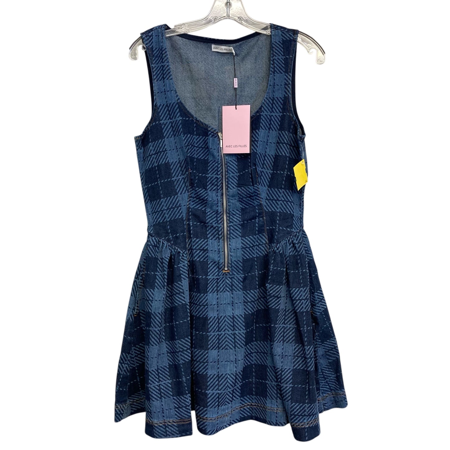 Dress Casual Short By Avec Les Filles In Plaid Pattern, Size:M