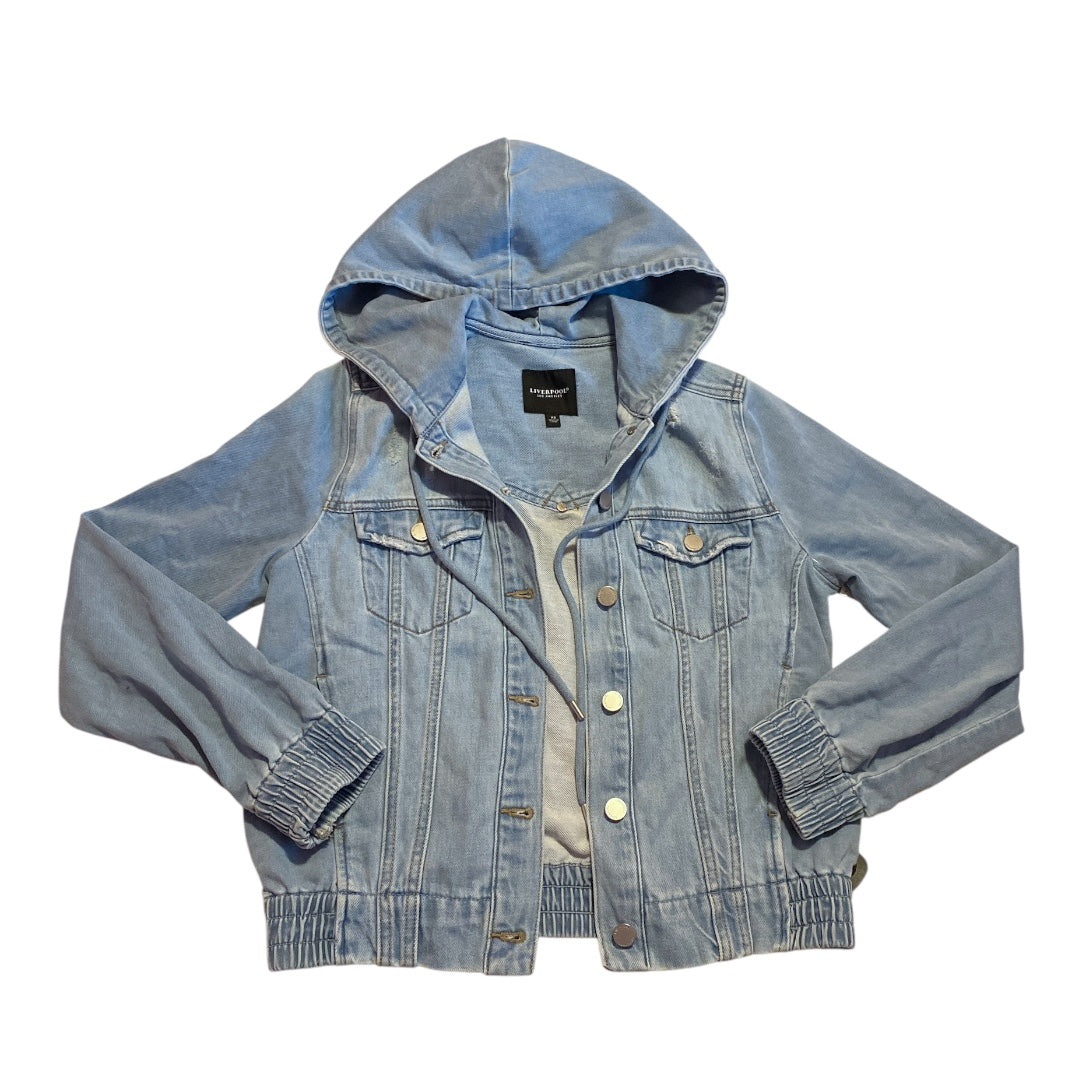 Jacket Denim By Liverpool In Blue Denim, Size:Xs