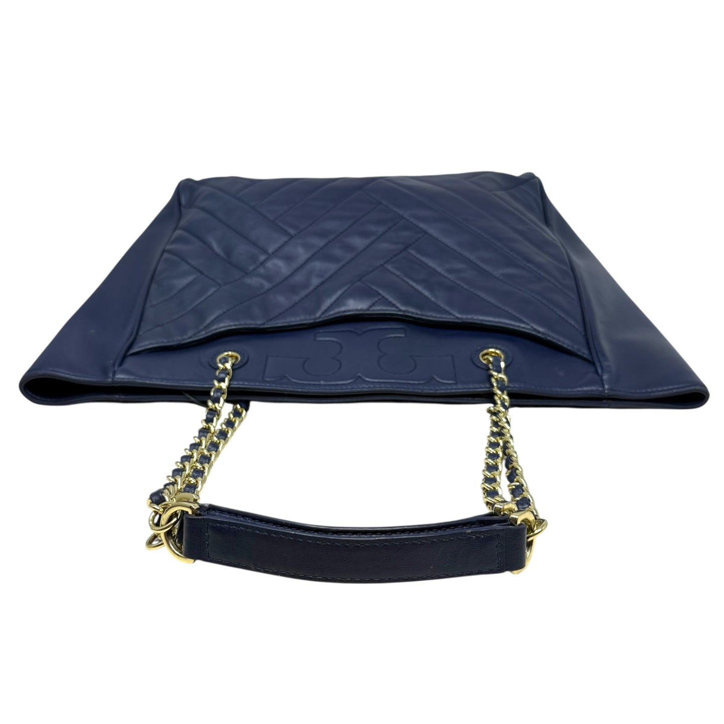 Alexa Flat Quilted Soft Leather Tote Designer By Tory Burch, Size: Large