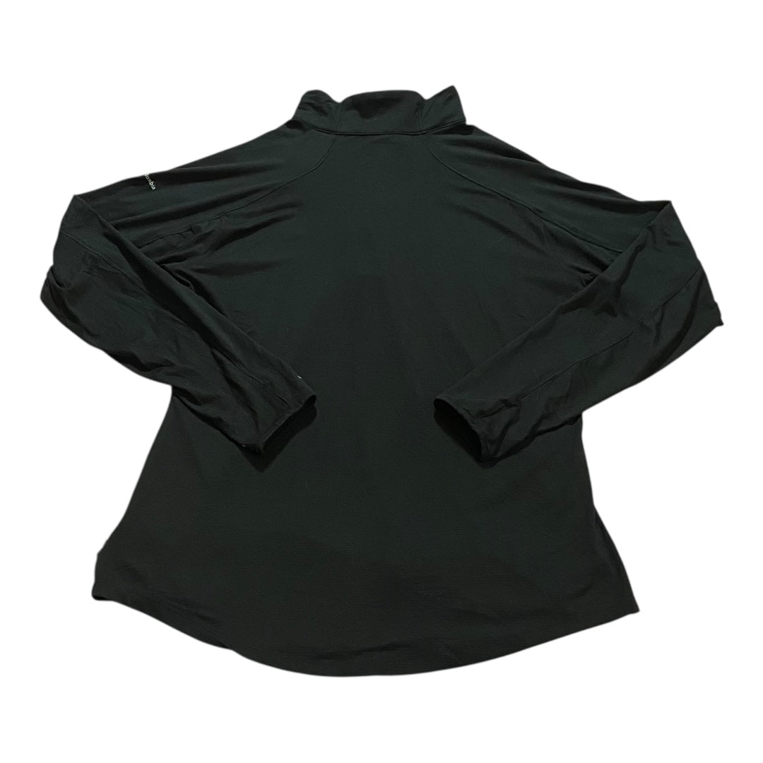 Athletic Top Ls Collar By Columbia In Black, Size:Xl