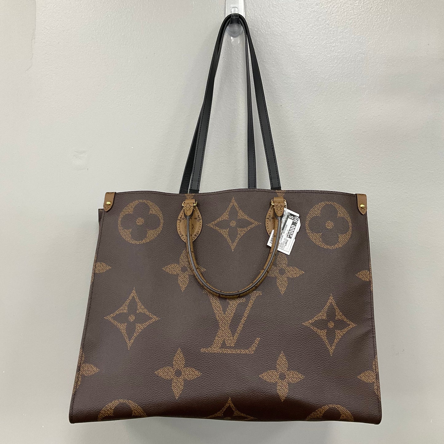 ONTHEGO Tote Luxury Designer By Louis Vuitton In Brown, Size:Large