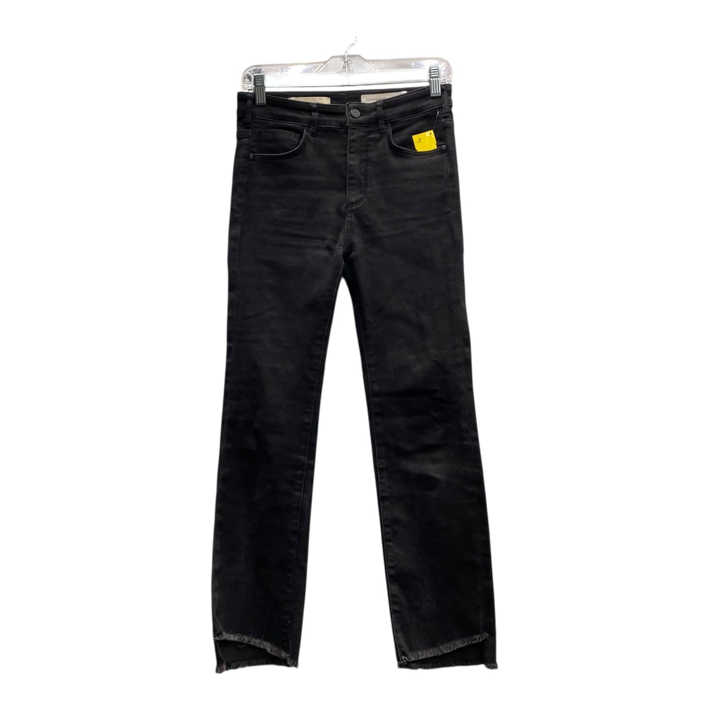 Jeans Cropped By Pilcro In Black Denim, Size:2