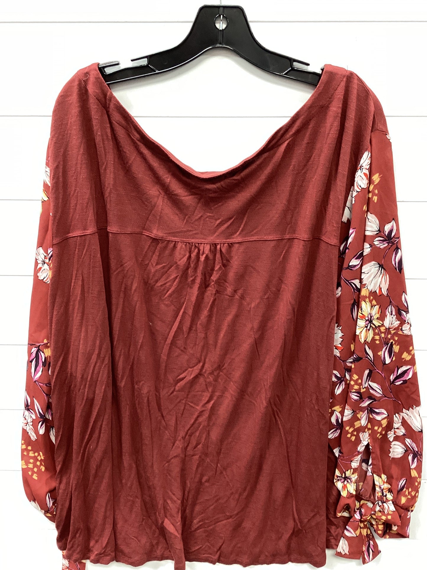 Top Ls By Maurices In Orange, Size:4X
