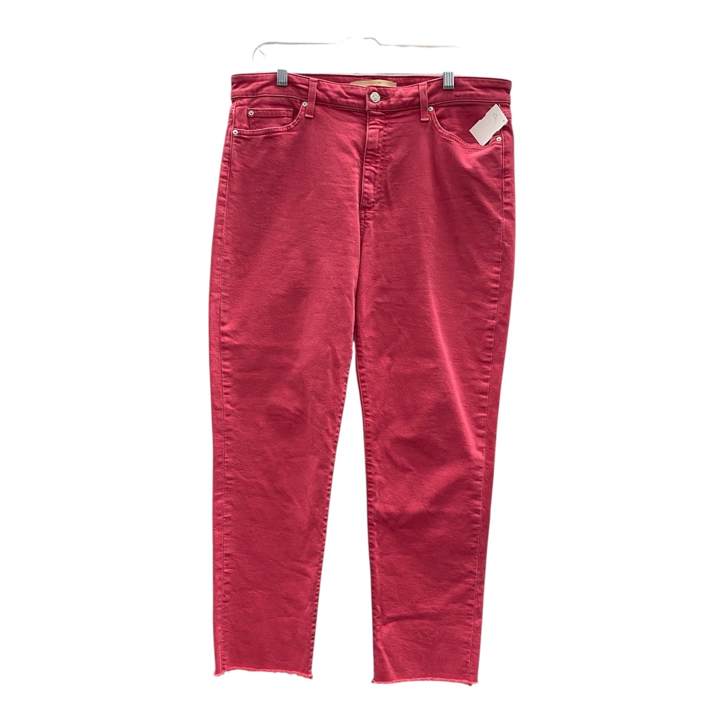 Jeans Cropped By Joes Jeans In Red, Size:14