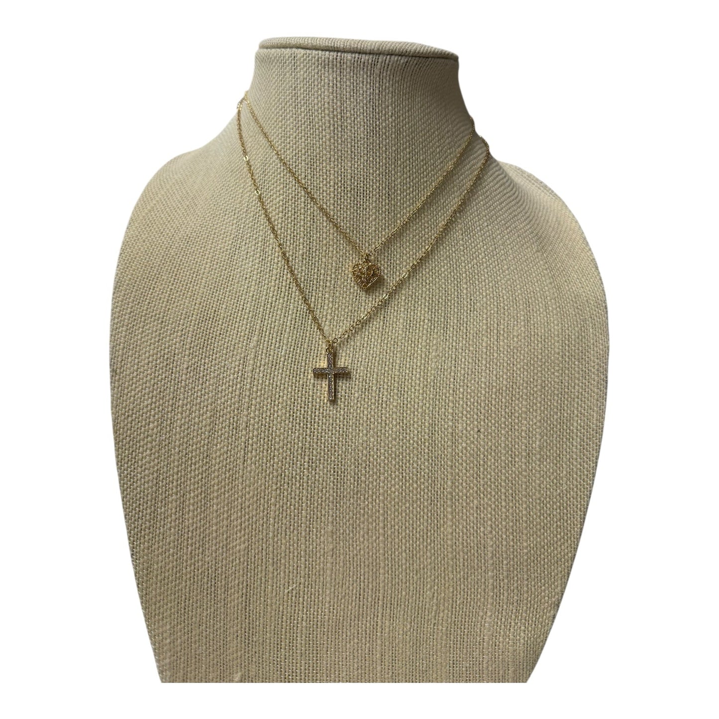 Necklace Pendant By Wild Fable In Gold, Size:02 Piece Set