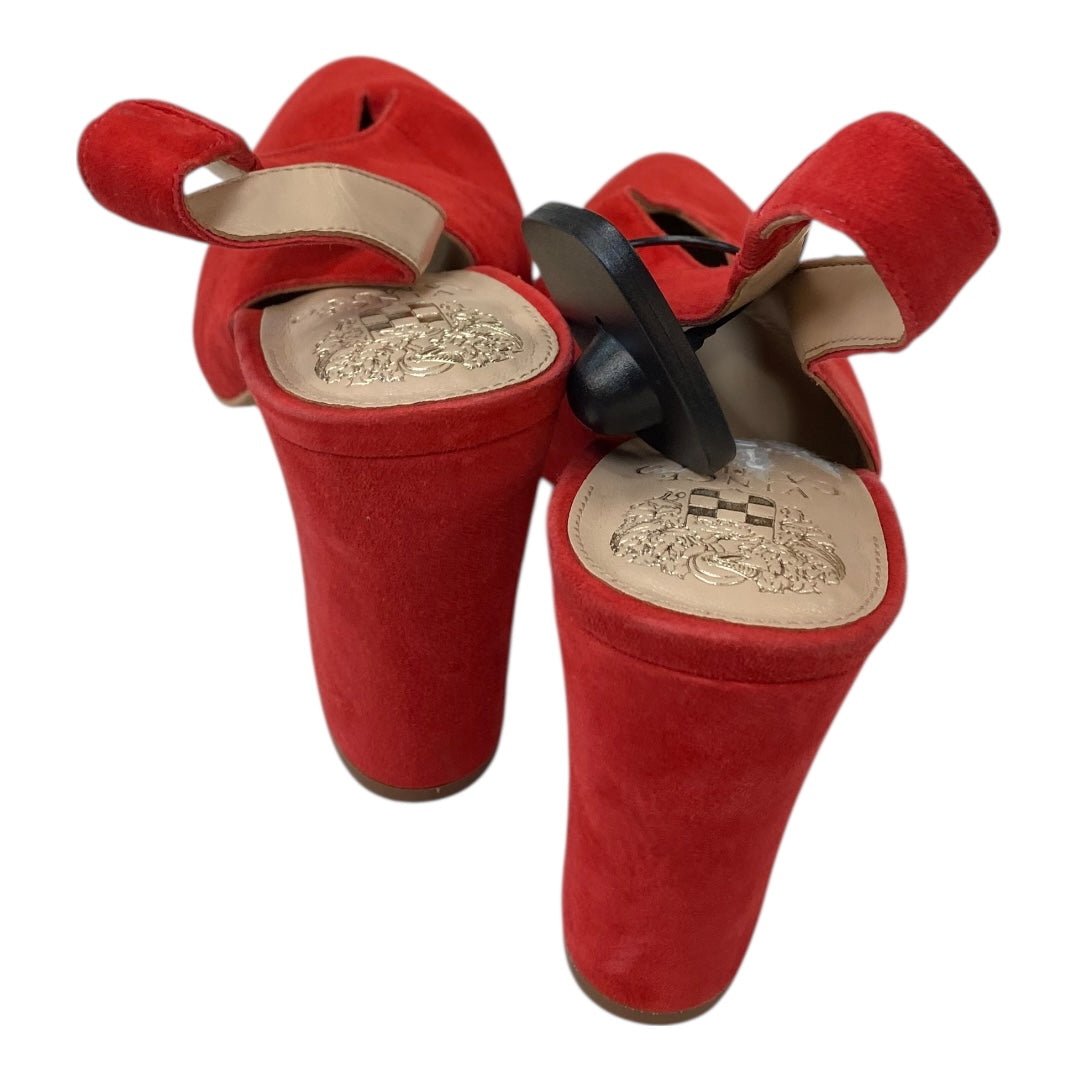 Shoes Heels Block By Vince Camuto In Red, Size:7