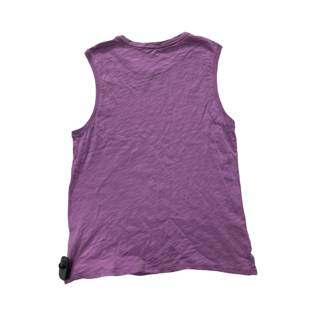 Top Sleeveless By Atm In Purple, Size:M