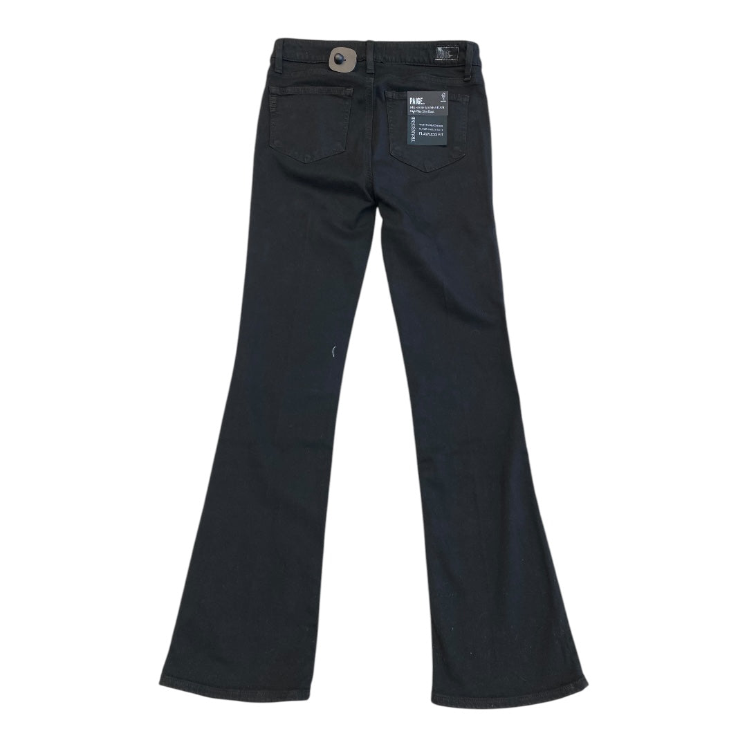 Jeans Flared By Paige In Black, Size:4