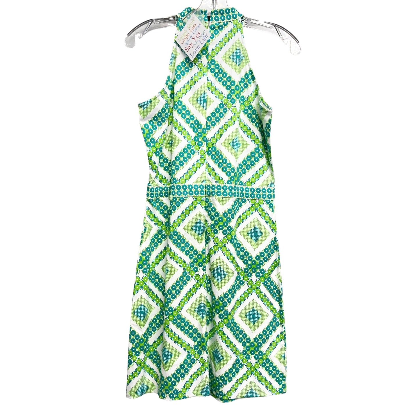 Dress Casual Short By Gretchen Scott In Green & White, Size:S