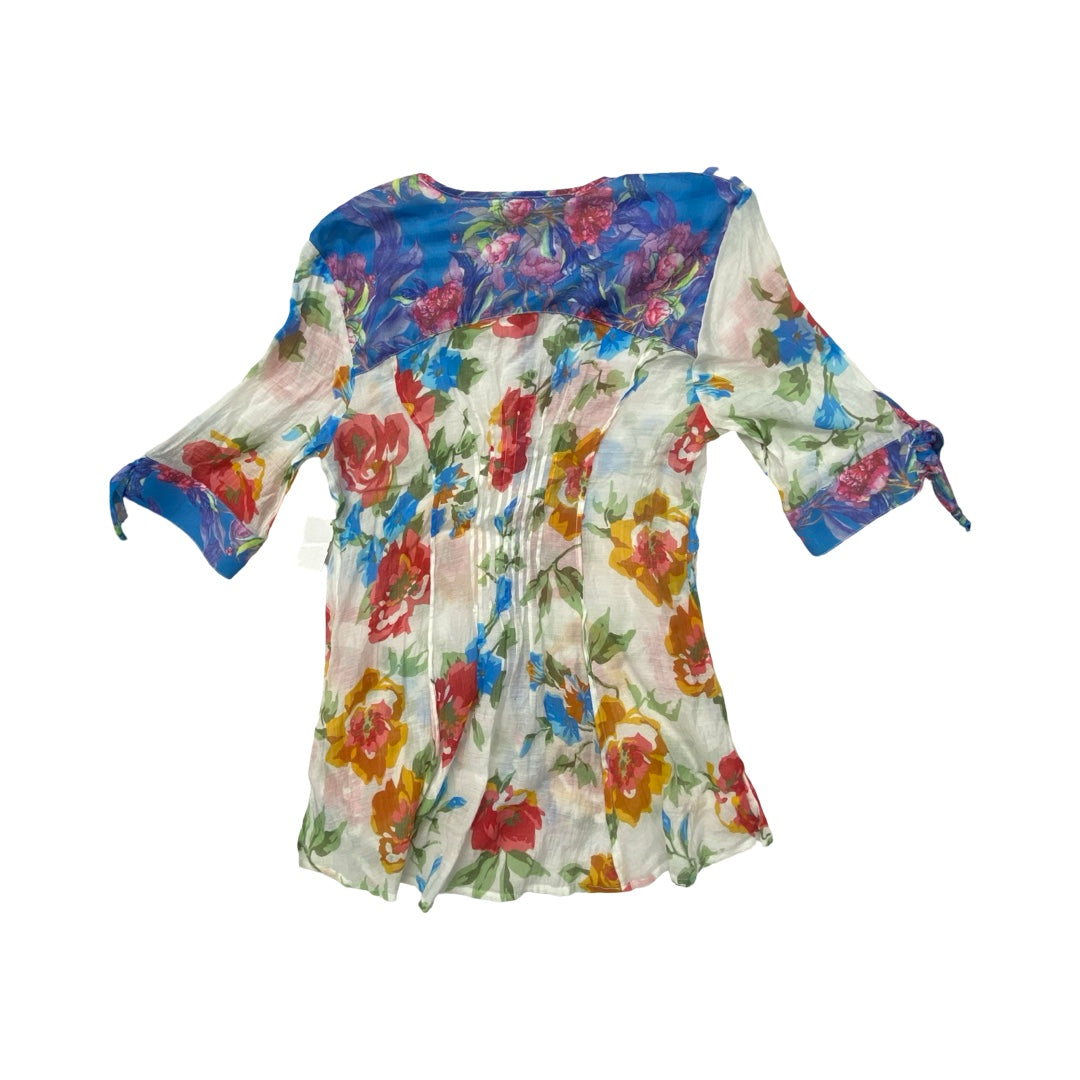 Top Ss By Aratta In Floral Print, Size:L