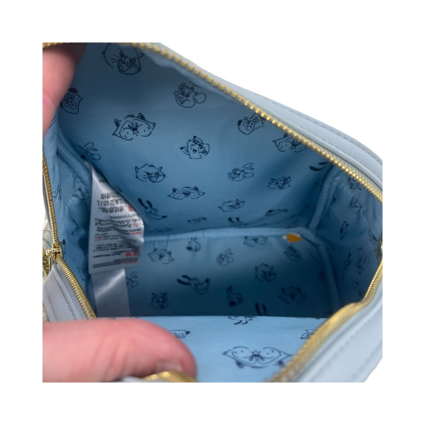 Backpack By Loungefly In Blue & Cream, Size:Medium