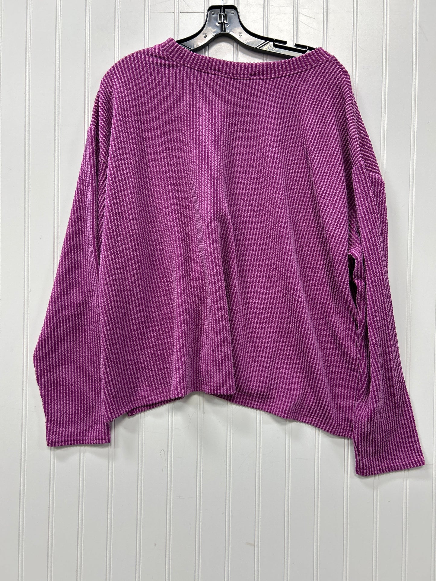 Top Ls By Zenana In Purple, Size:1X