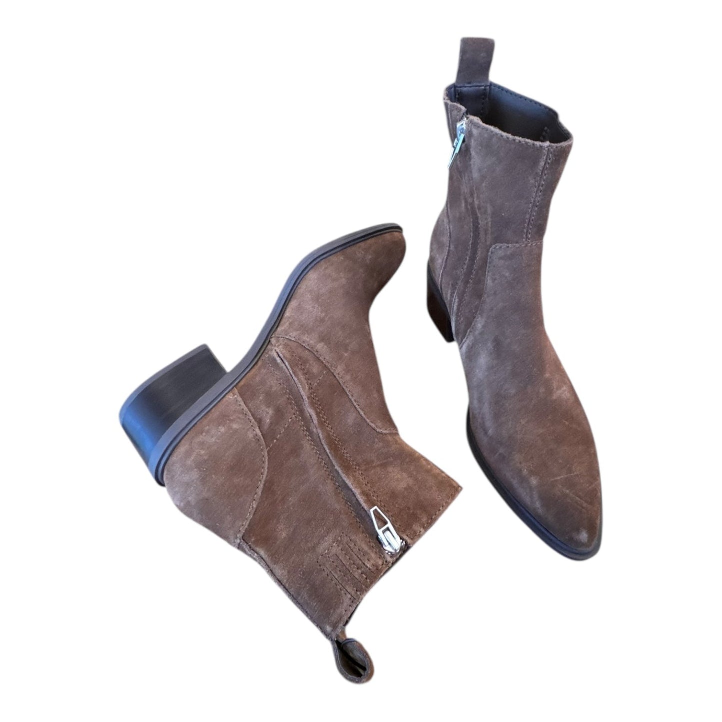 Boots Ankle Heels By Dolce Vita In Brown, Size:8