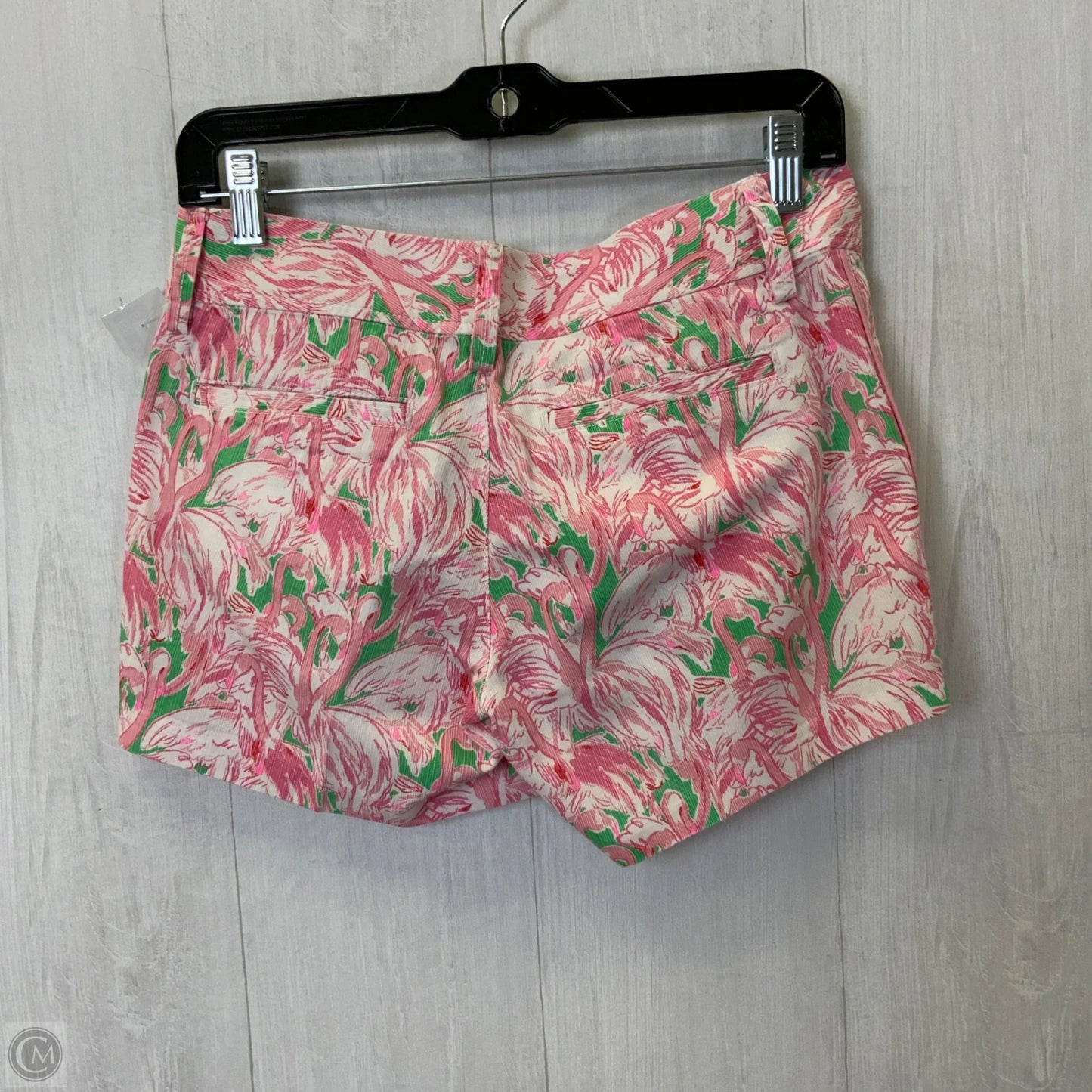 Shorts Designer By Lilly Pulitzer In Pink & White, Size: 0