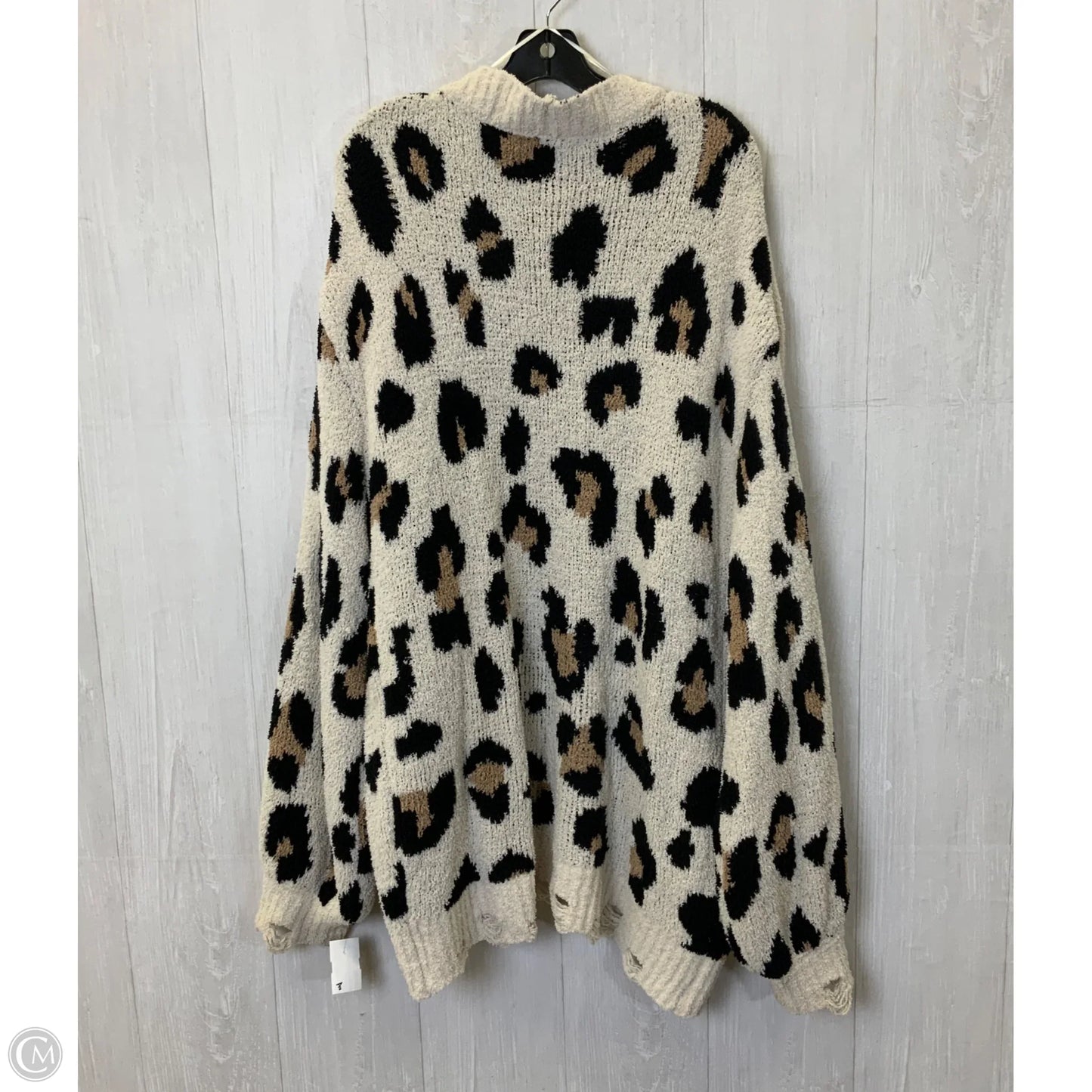 Sweater Cardigan By Loveriche In Leopard Print, Size: L