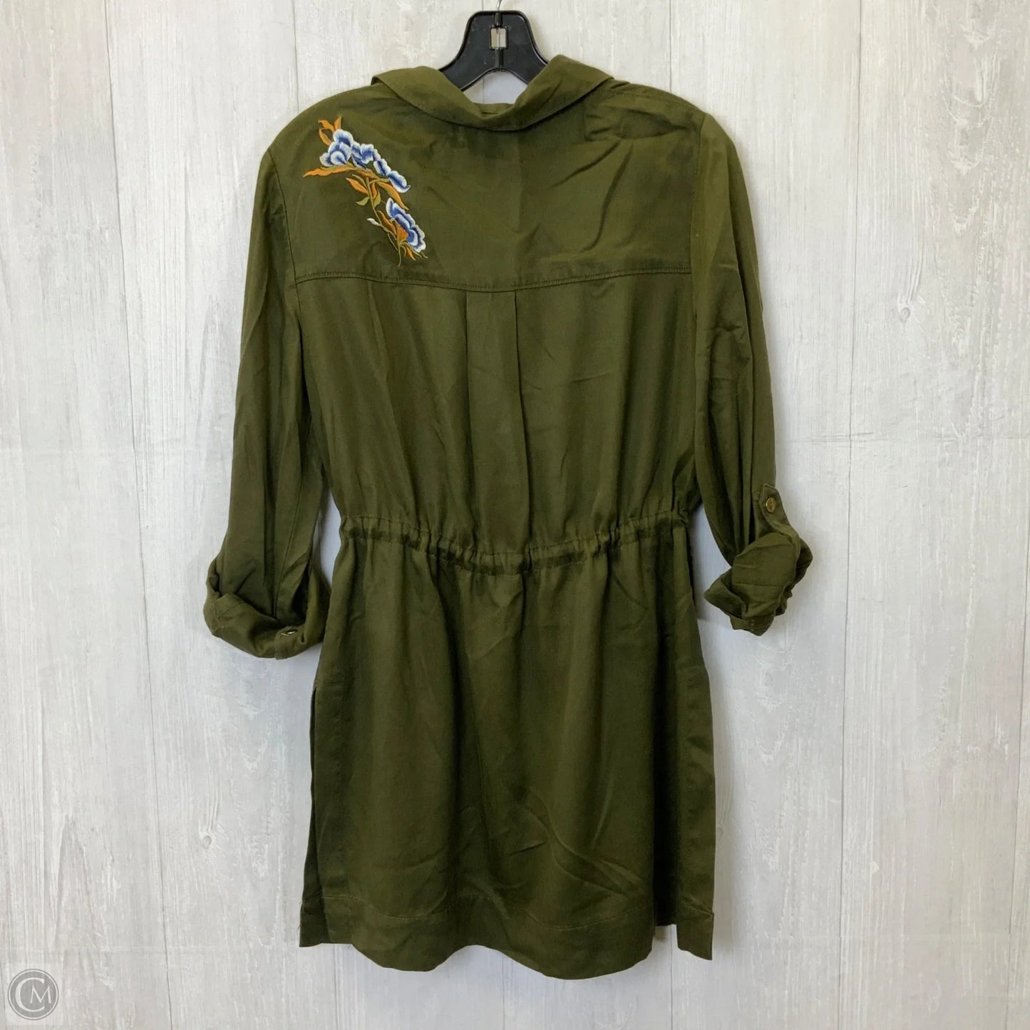 Jacket Utility By Chicos In Green, Size: S