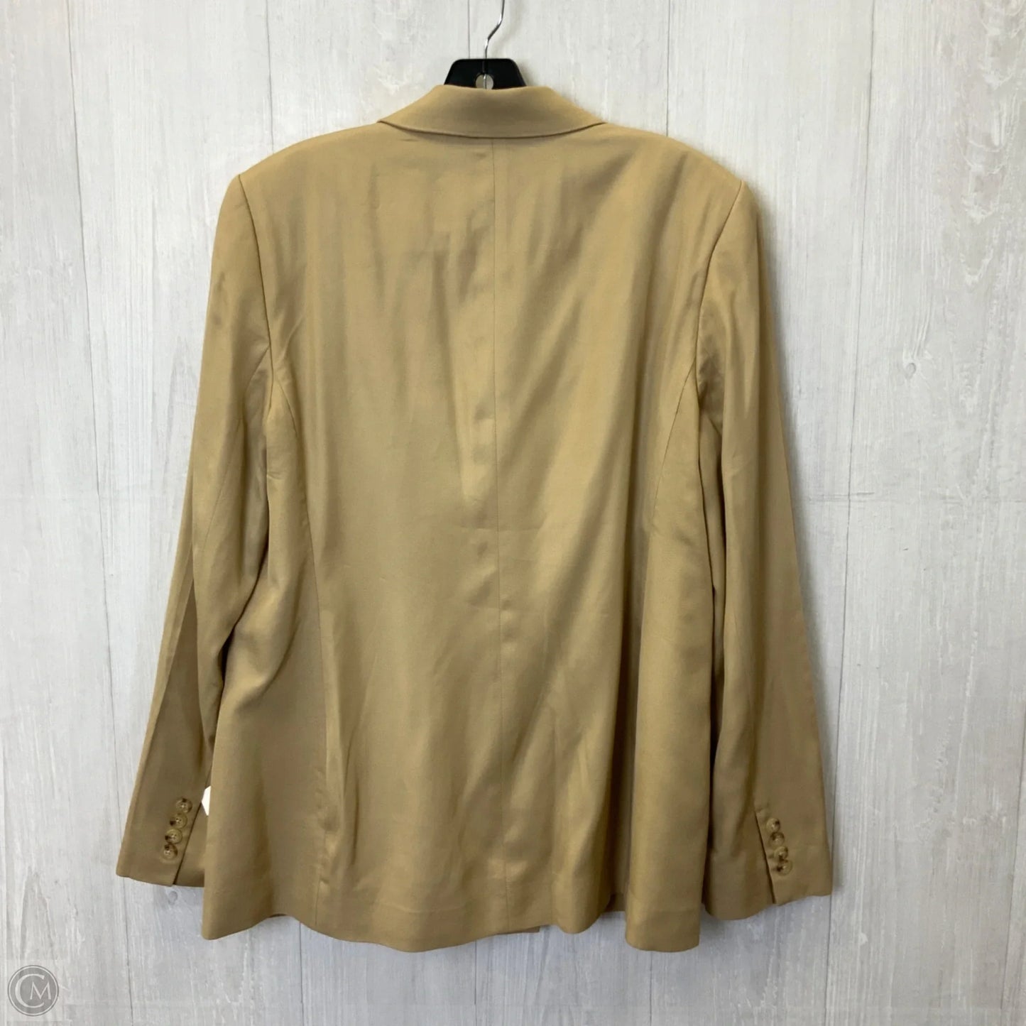 Blazer By Lauren By Ralph Lauren In Tan, Size: L