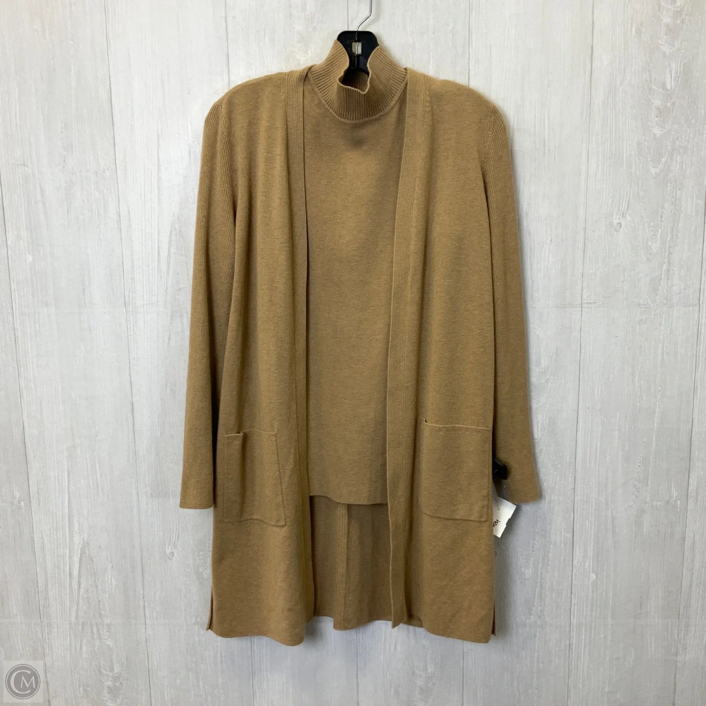Sweater 2pc By Chicos In Tan, Size: S