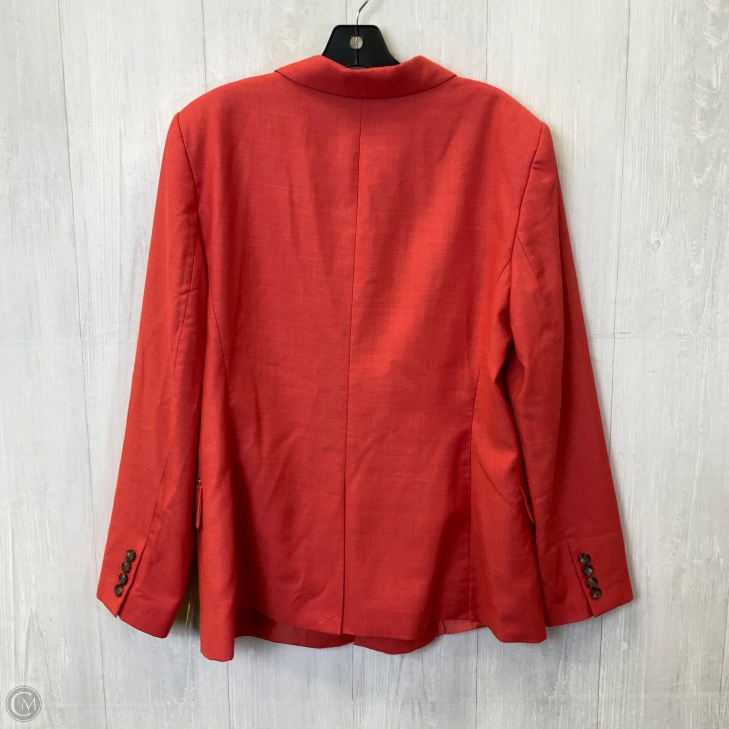 Blazer By Donna Karan In Coral, Size: Xl