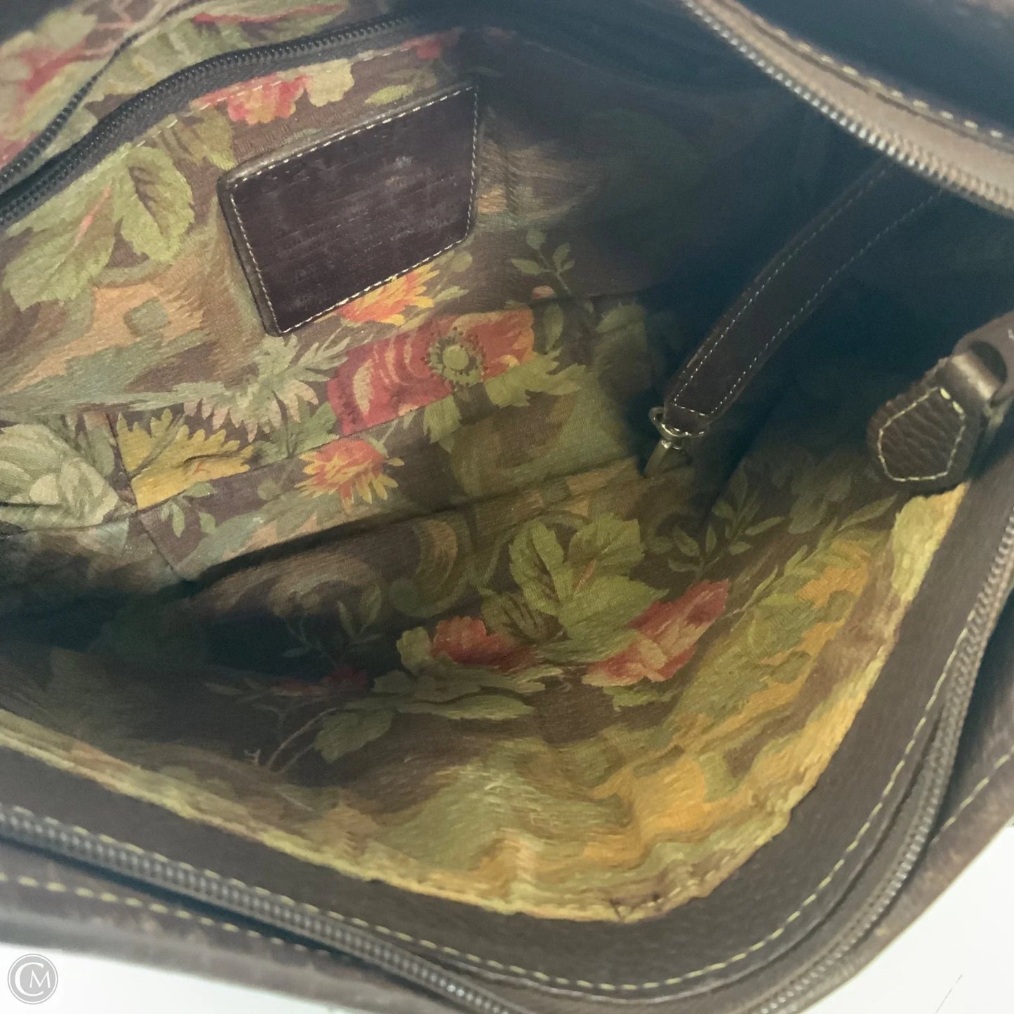 Handbag Leather By Brighton, Size: Medium