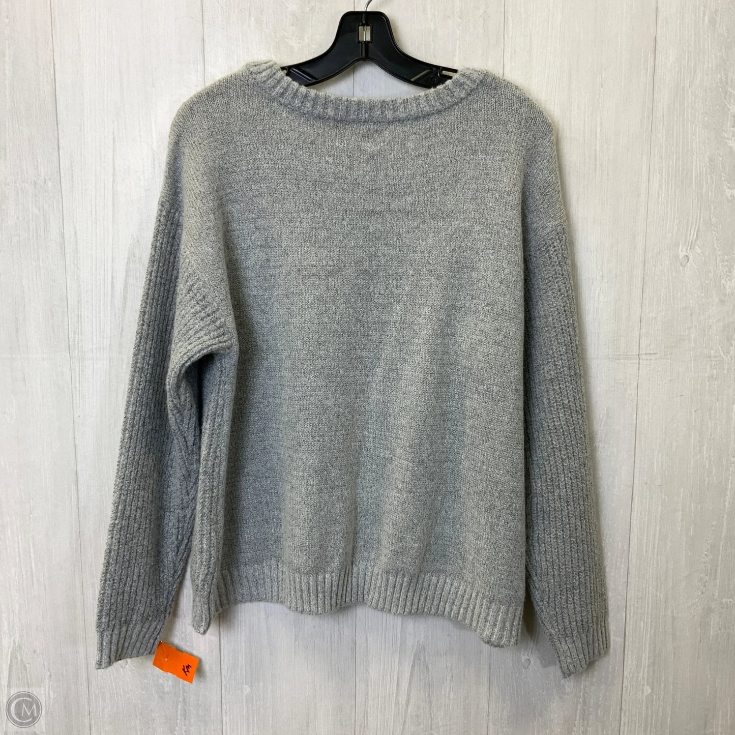 Sweater By Evri In Grey, Size: 1x