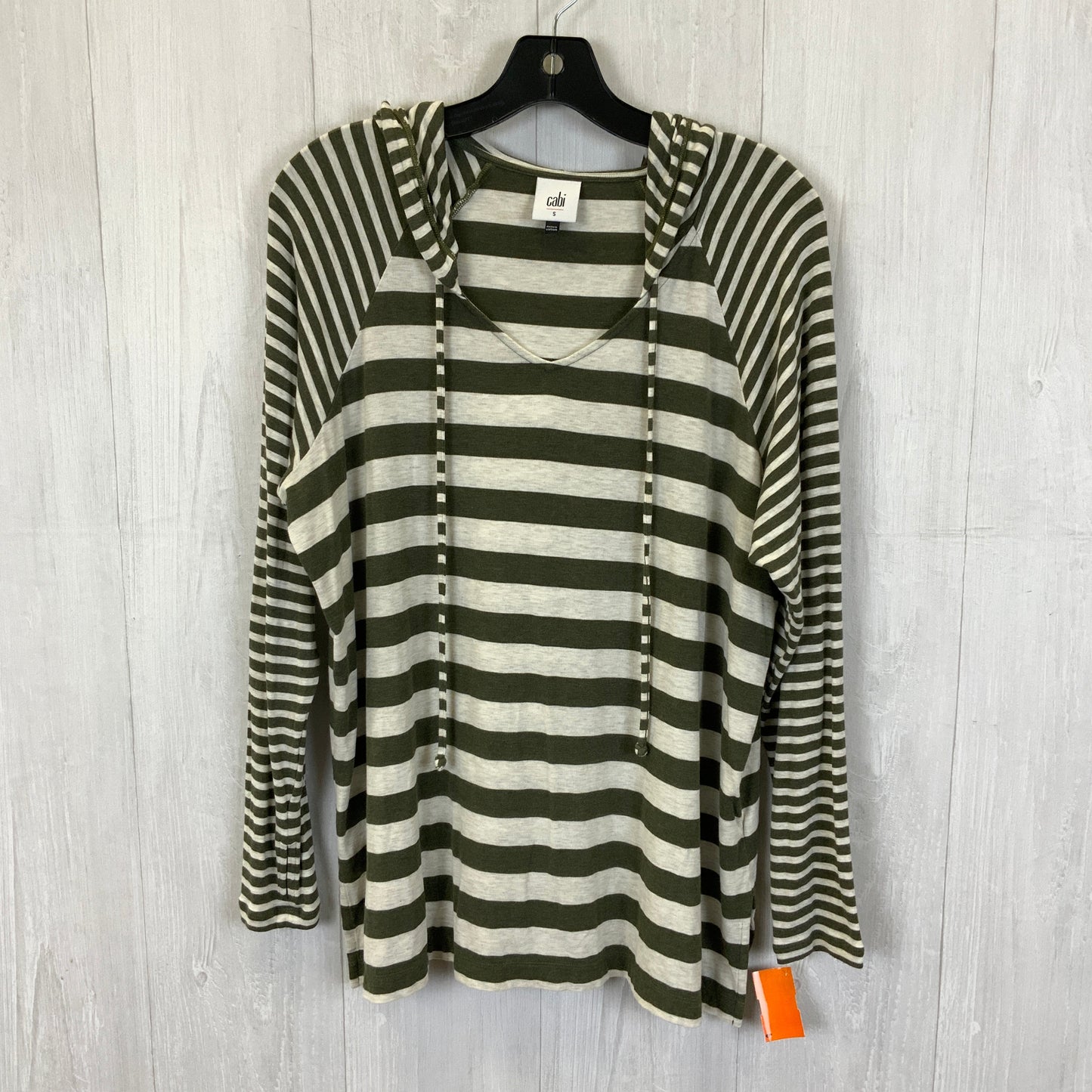 Top Long Sleeve By Cabi In Striped Pattern, Size: S